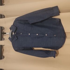 Boy jean button up shirt